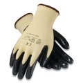 G-Tek KEV Seamless Knit Kevlar Gloves, Large, Yellow/Black, Pair, 12PK 09-K1450/L